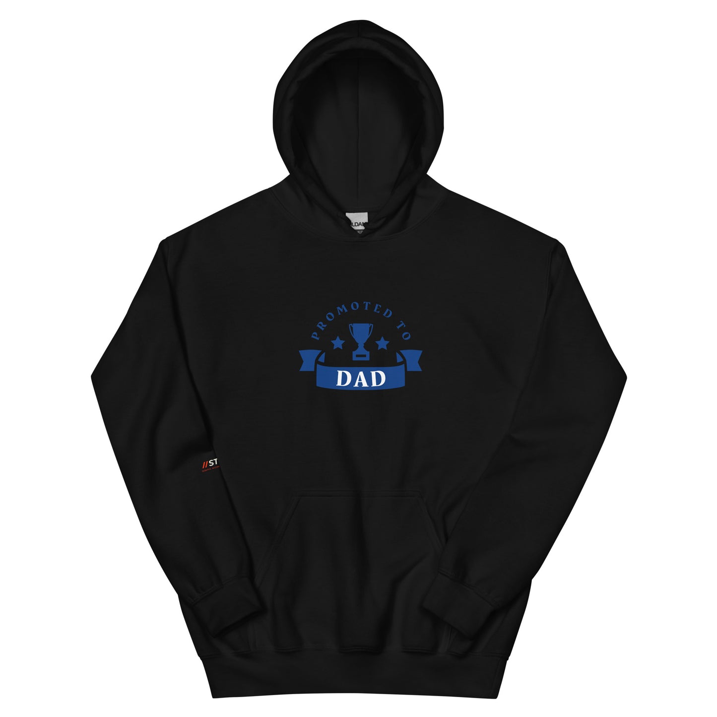 "Promoted to Dad" Black Unisex Hoodie