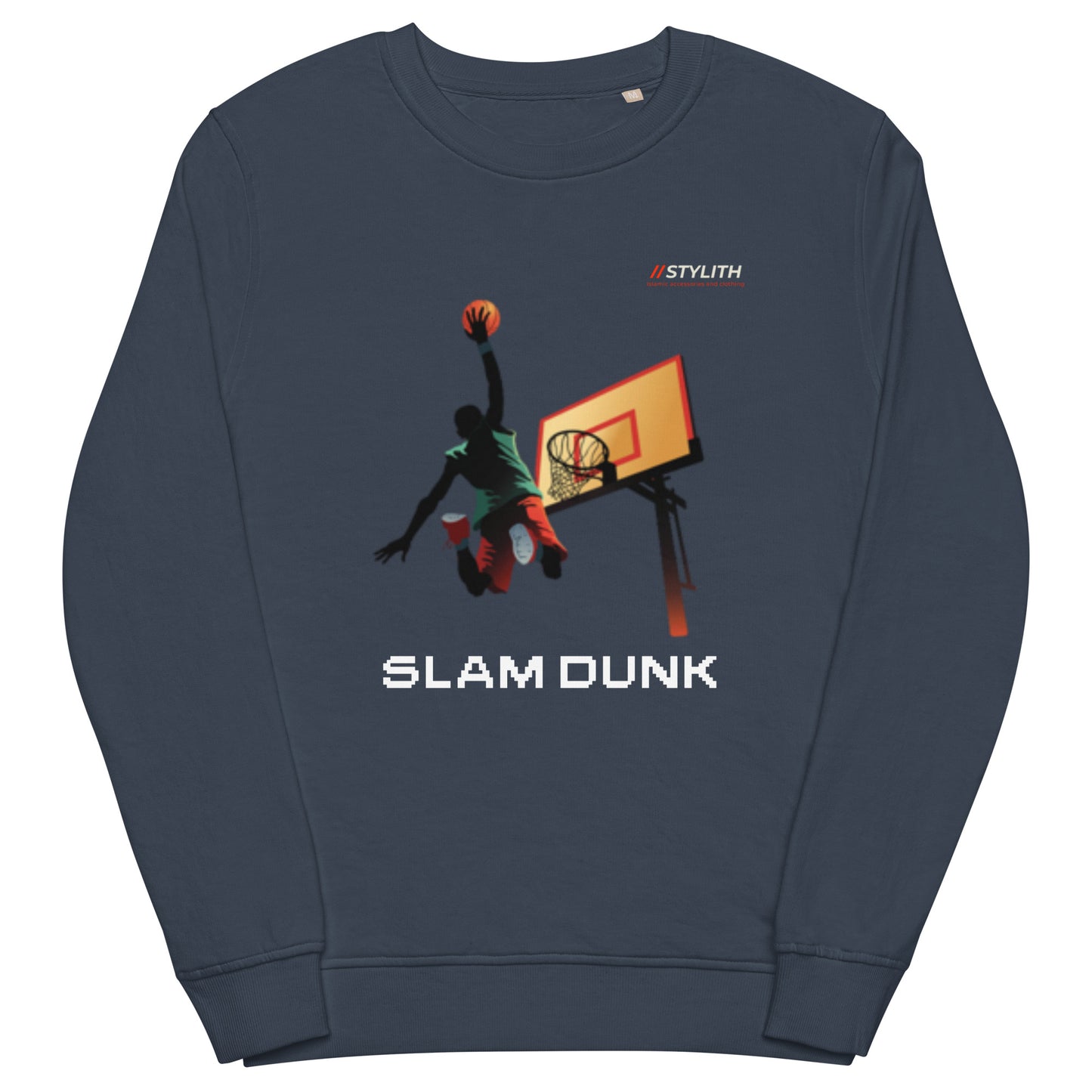 "Slam Dunk" Basketball Black Unisex Crewneck Sweatshirt